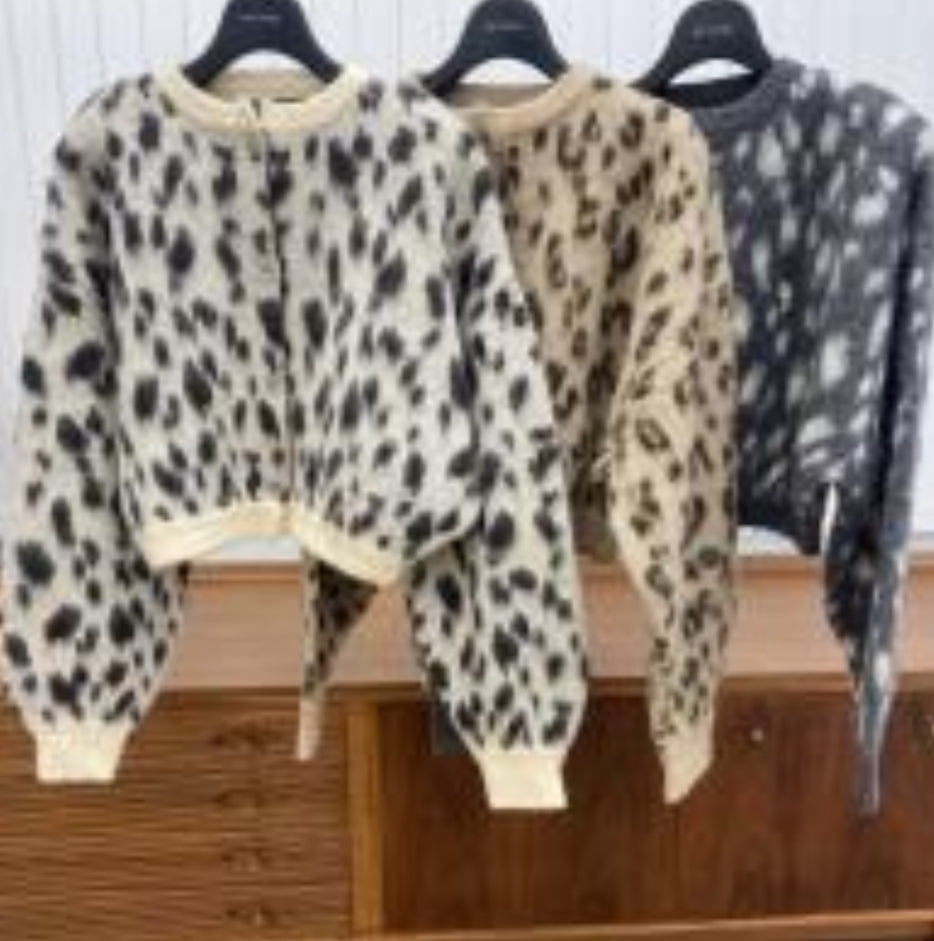 BW13 (預購11月)【Willfully】Leopard jacquard reversible knit