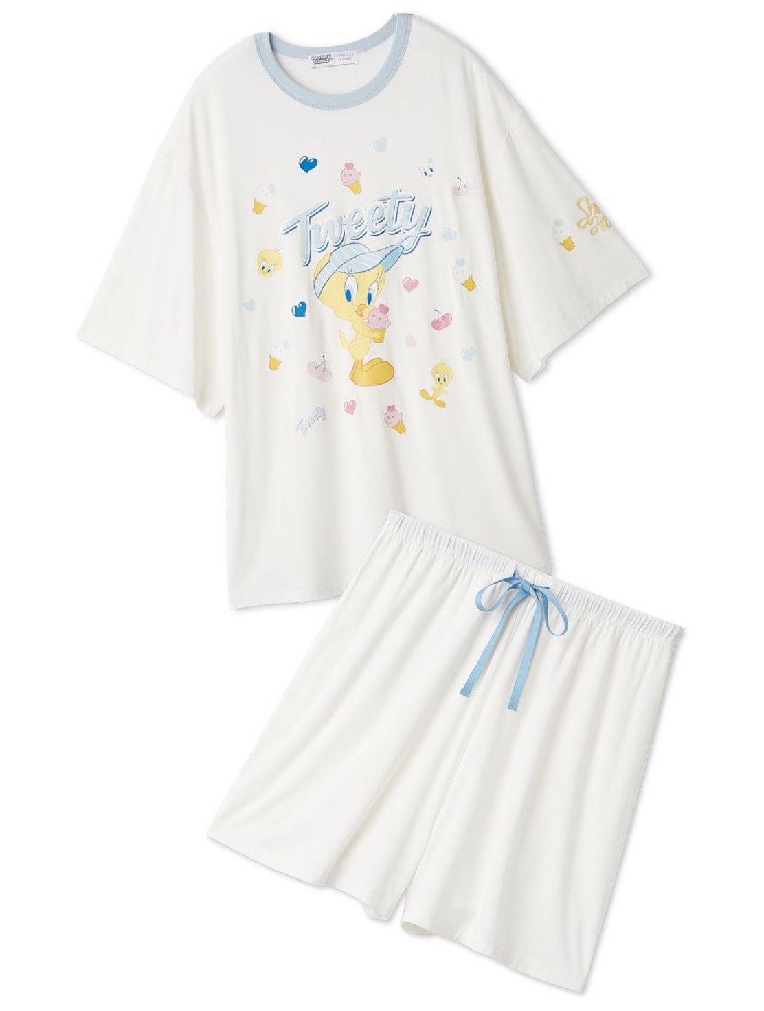 NE35 (台灣現貨)Tweety x SNIDEL HOME 聯名 接觸冷感睡衣套裝