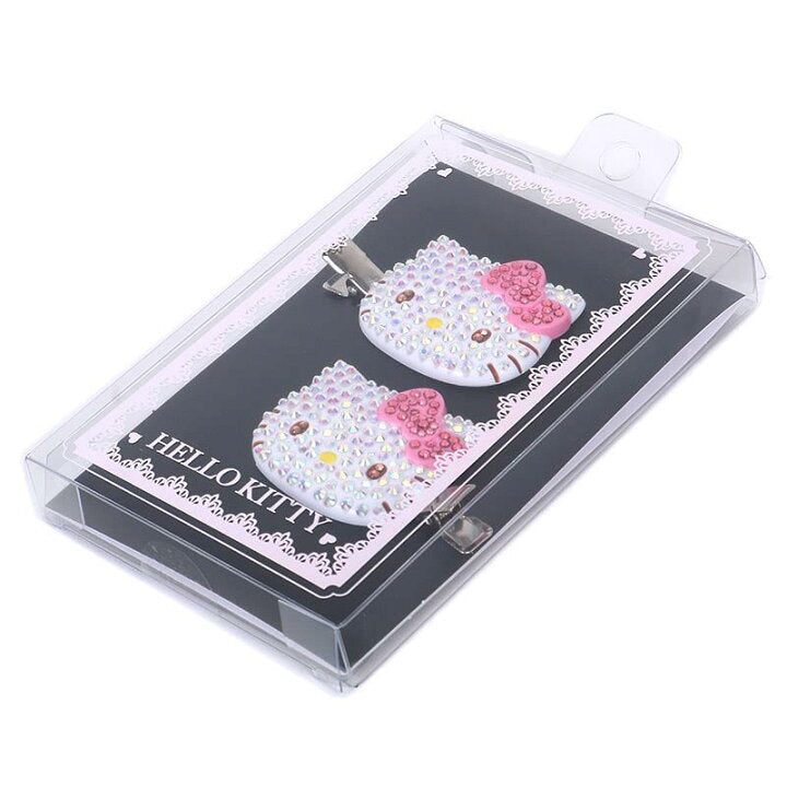 ML86 （台灣現貨）【Hello Kitty】三麗鷗少見精緻水鑽髮夾