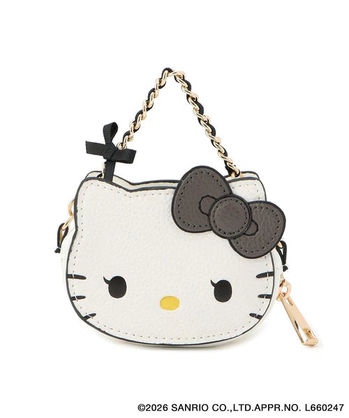 ML90 （台灣現貨） 【Hello Kitty】日牌服飾聯名款 - 精緻皮革Kitty吊飾