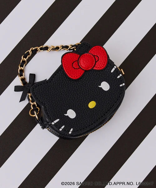 ML90 （台灣現貨） 【Hello Kitty】日牌服飾聯名款 - 精緻皮革Kitty吊飾