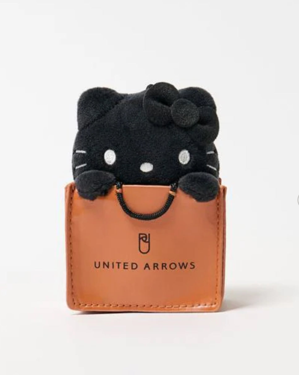 NE01（台灣現貨)【Hello Kitty】United arrows聯名黑Kitty吊飾