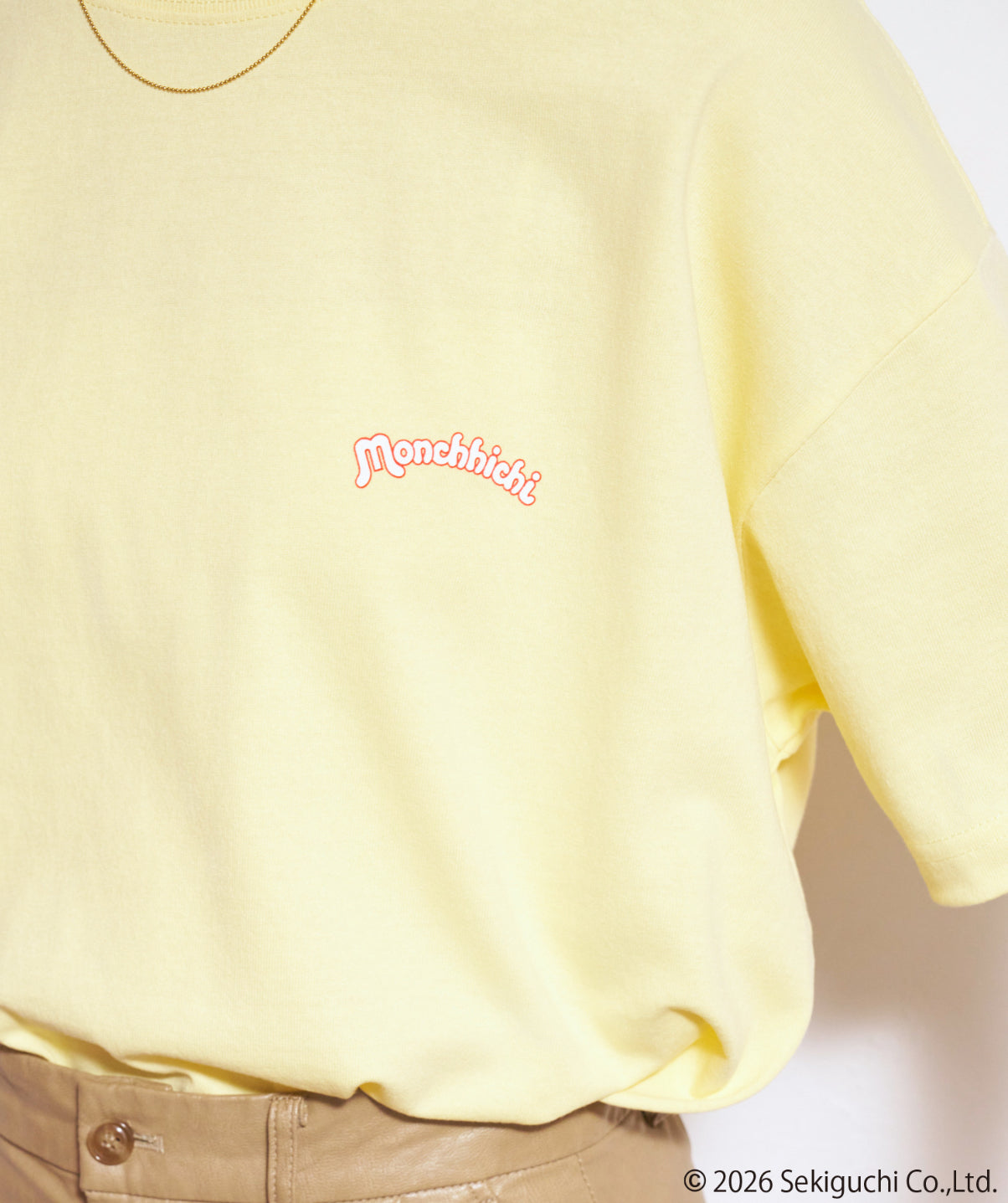 NE07（台灣現貨）【Monchichi】日牌限量聯名刺繡綿T