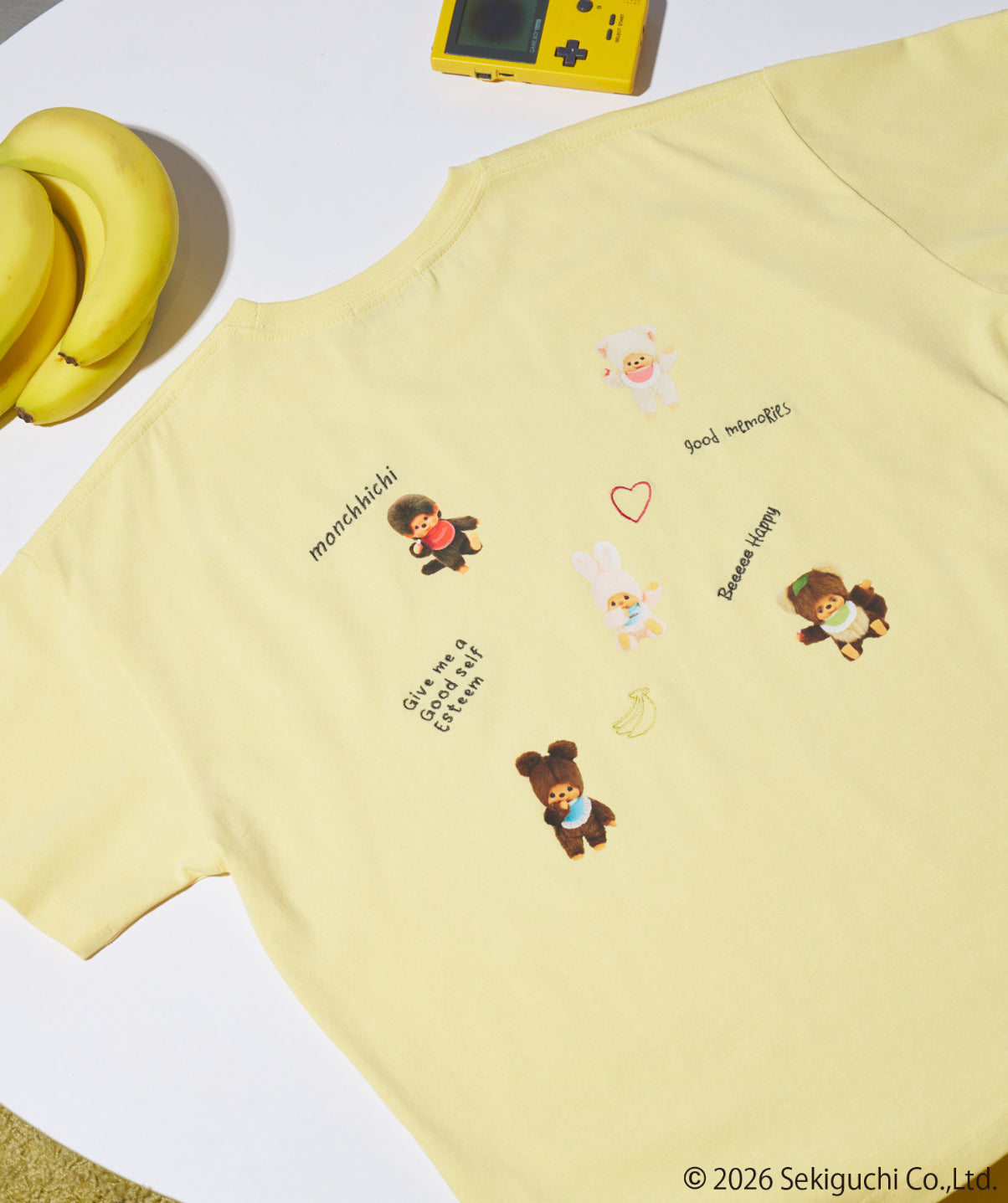 NE07（台灣現貨）【Monchichi】日牌限量聯名刺繡綿T