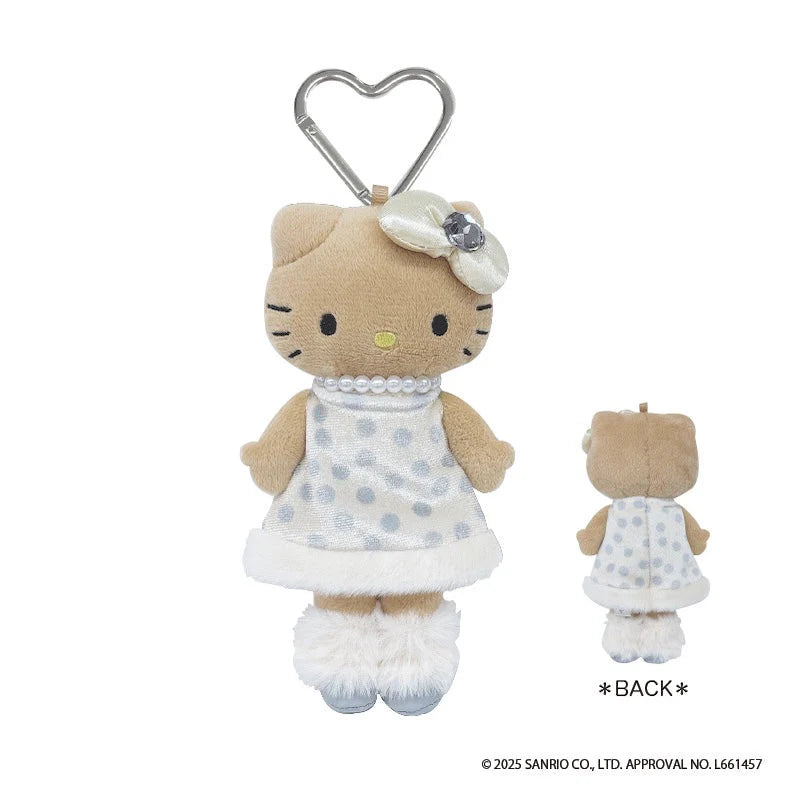 MZ03 （台灣現貨）【Hello Kitty】秋冬貴婦Kitty系列 - 白色點點裙