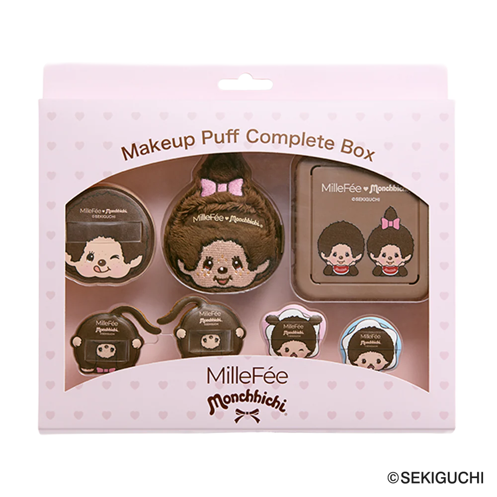 NE22 【Monchichi】Millefee Tokyo聯名 - 粉撲組盒