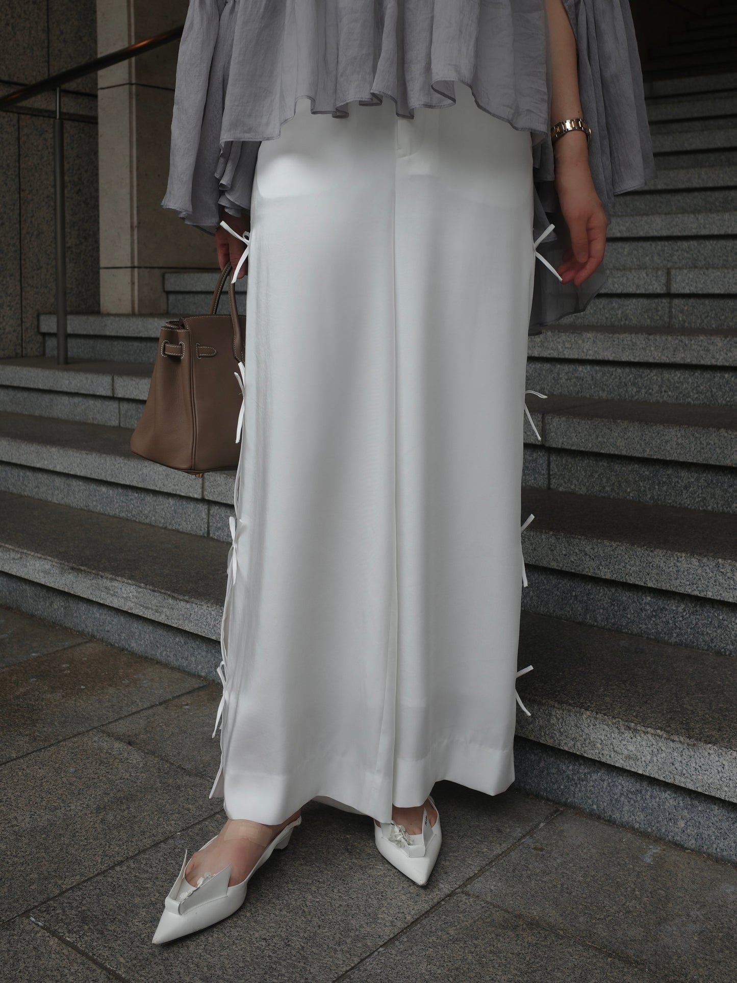 LM03（預購8月）【Hyeon】ribbon pants