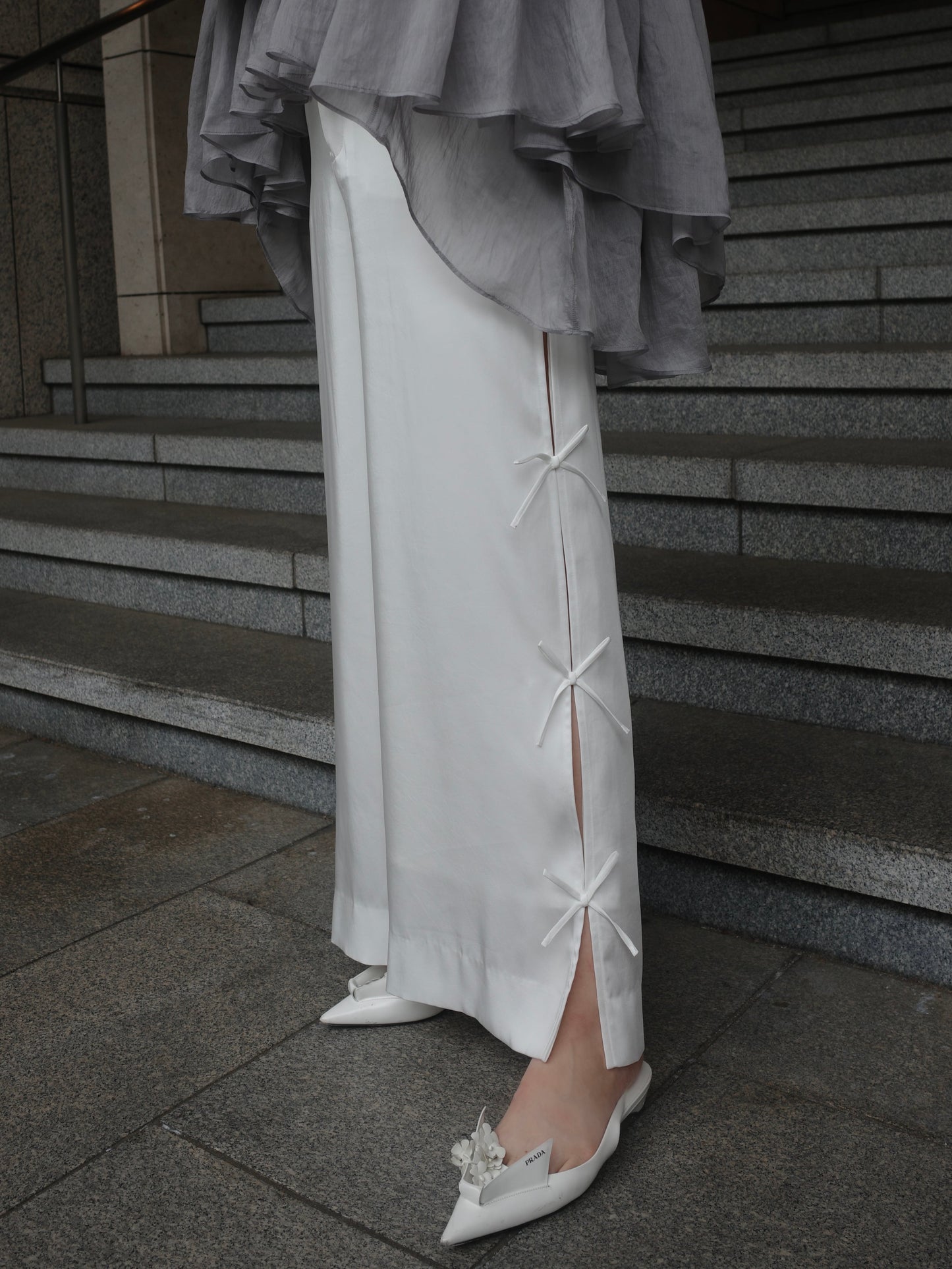 LM03（預購8月）【Hyeon】ribbon pants