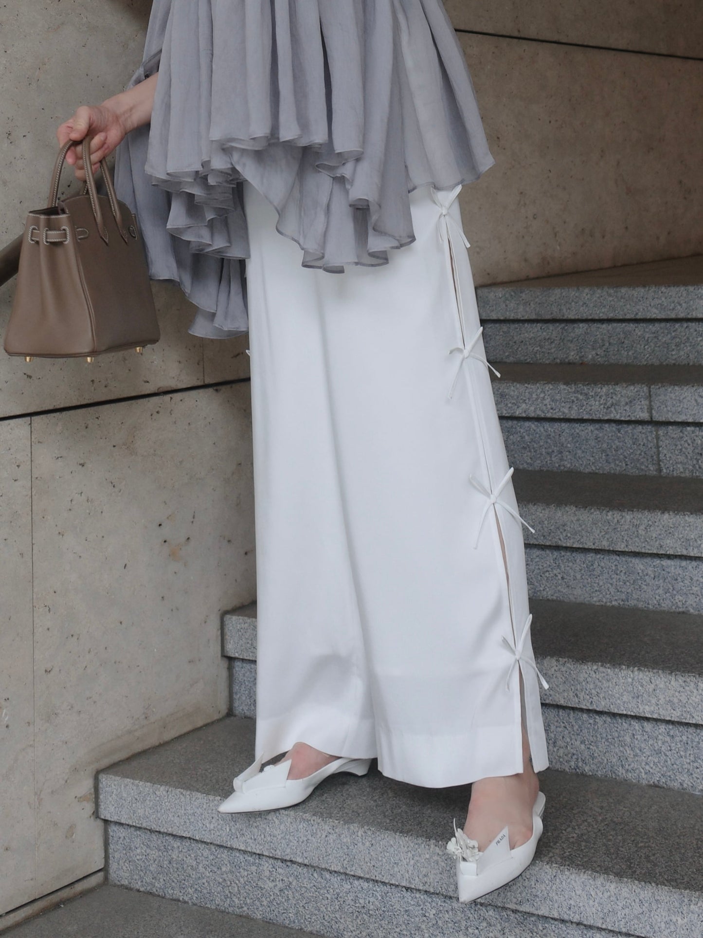 LM03（預購8月）【Hyeon】ribbon pants