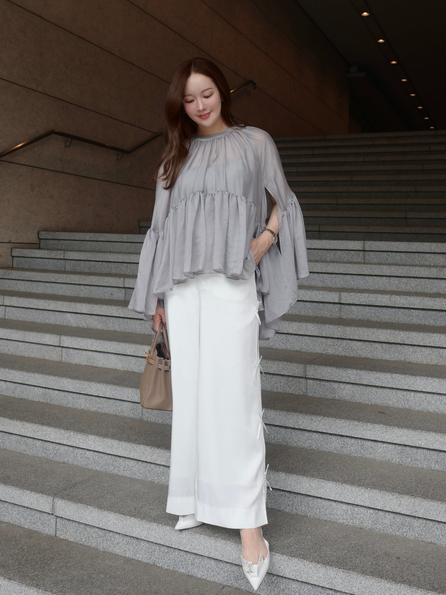 LM03（預購8月）【Hyeon】ribbon pants