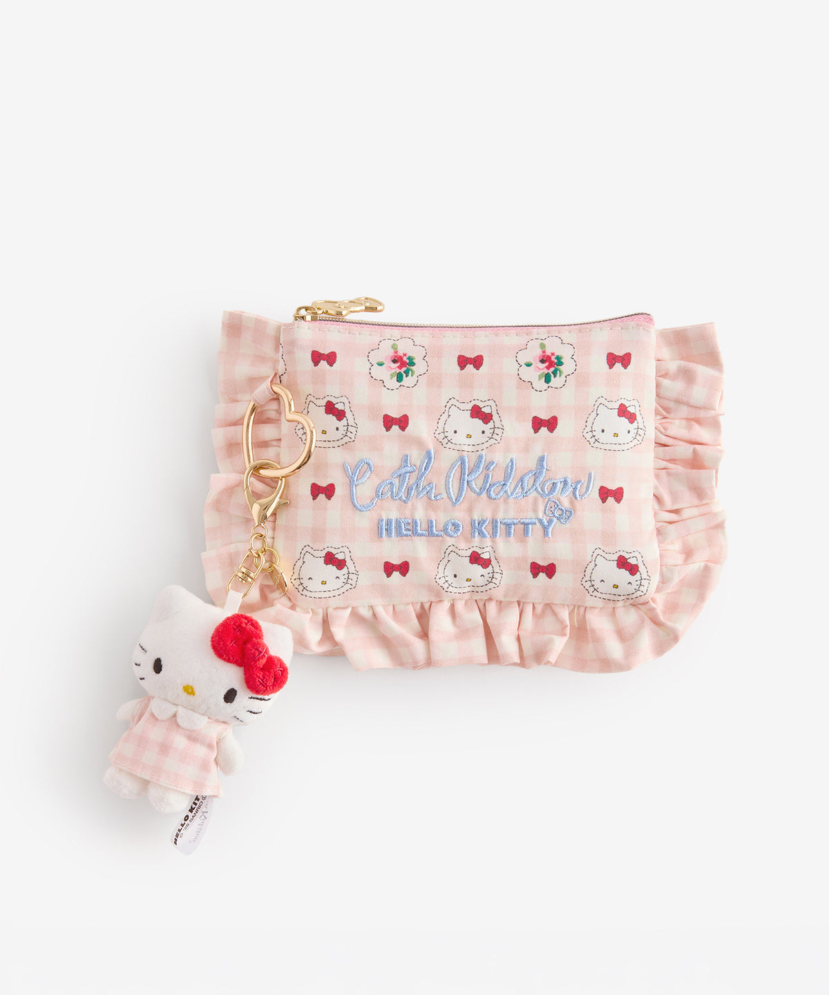 NE25（預購7月）【Hello Kitty】Cath Kidston London夢幻聯名 - 限量經典面紙包+吊飾組
