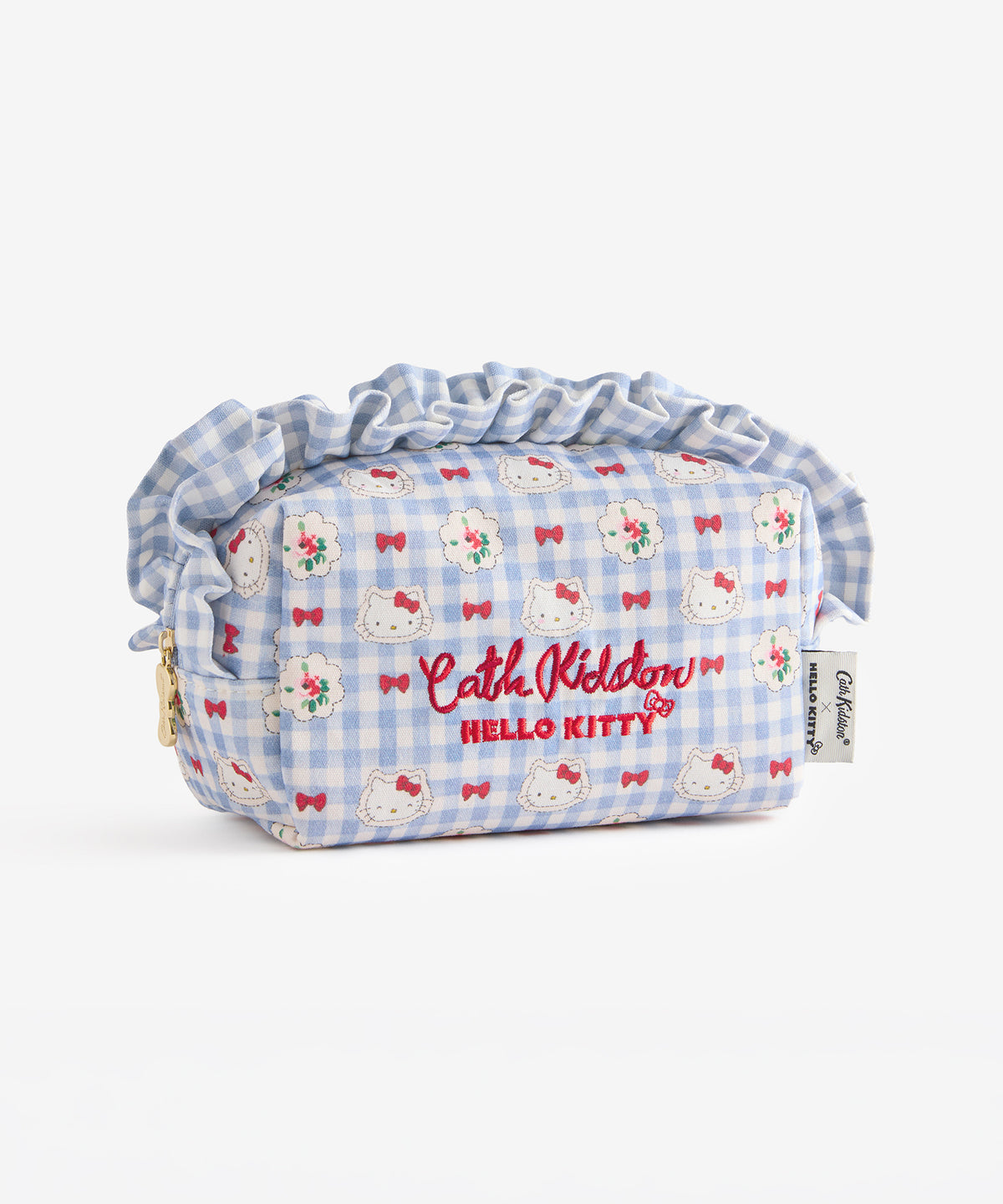 NE26（預購7月）【Hello Kitty】Cath Kidston London夢幻聯名 - 荷葉邊化妝包