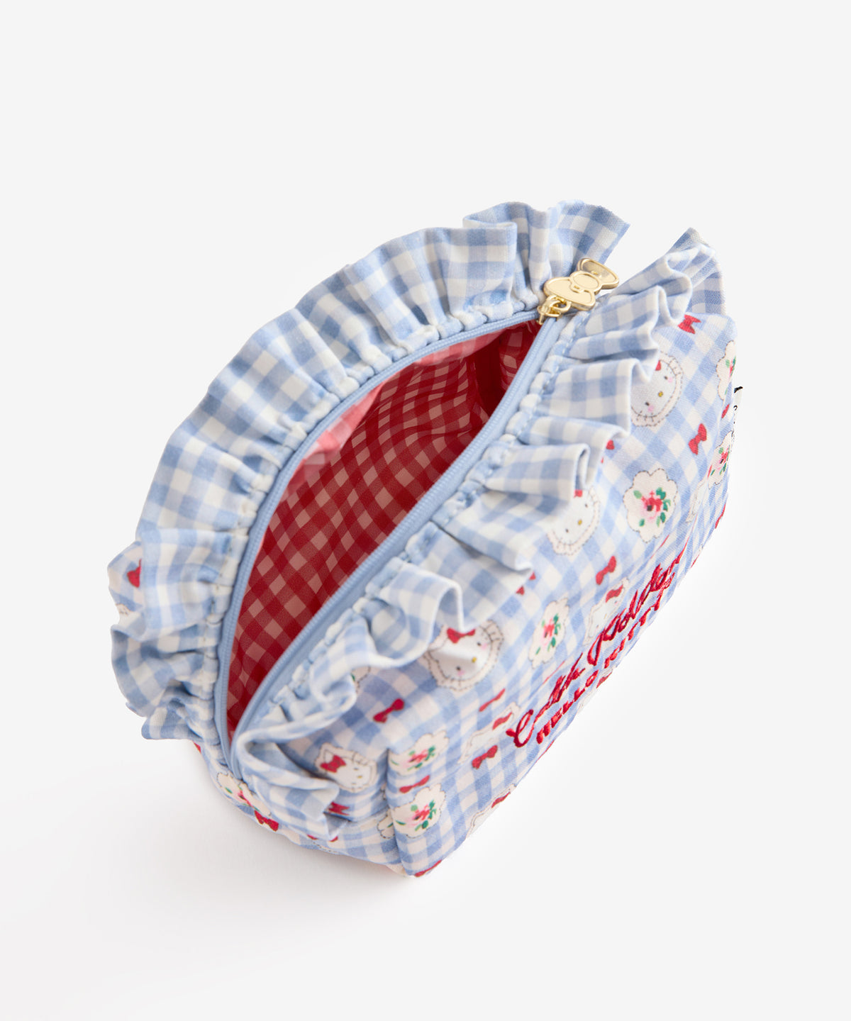 NE26（預購7月）【Hello Kitty】Cath Kidston London夢幻聯名 - 荷葉邊化妝包