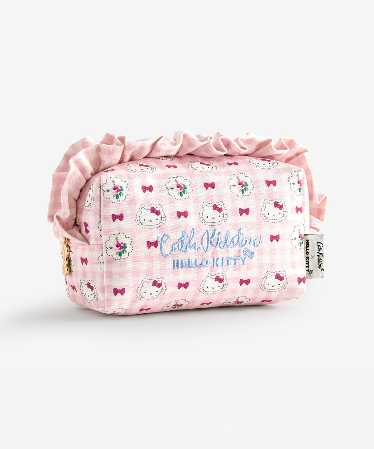 NE26（預購7月）【Hello Kitty】Cath Kidston London夢幻聯名 - 荷葉邊化妝包