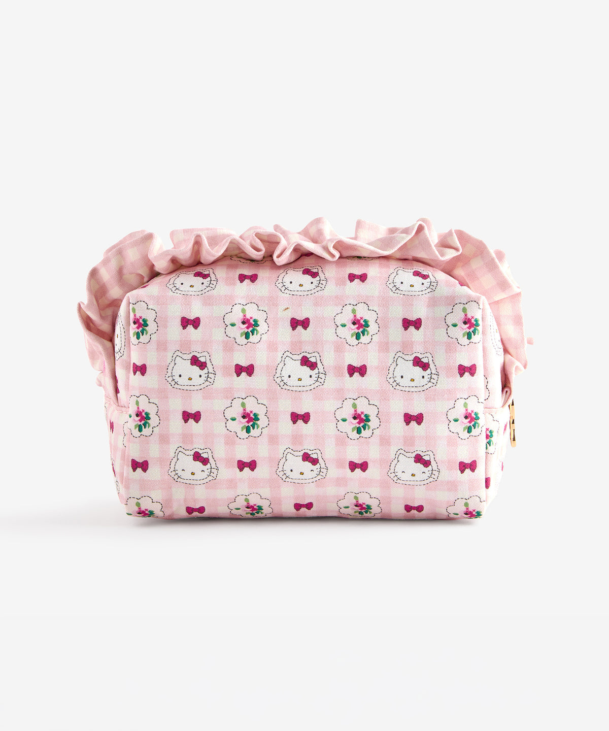 NE26（預購7月）【Hello Kitty】Cath Kidston London夢幻聯名 - 荷葉邊化妝包