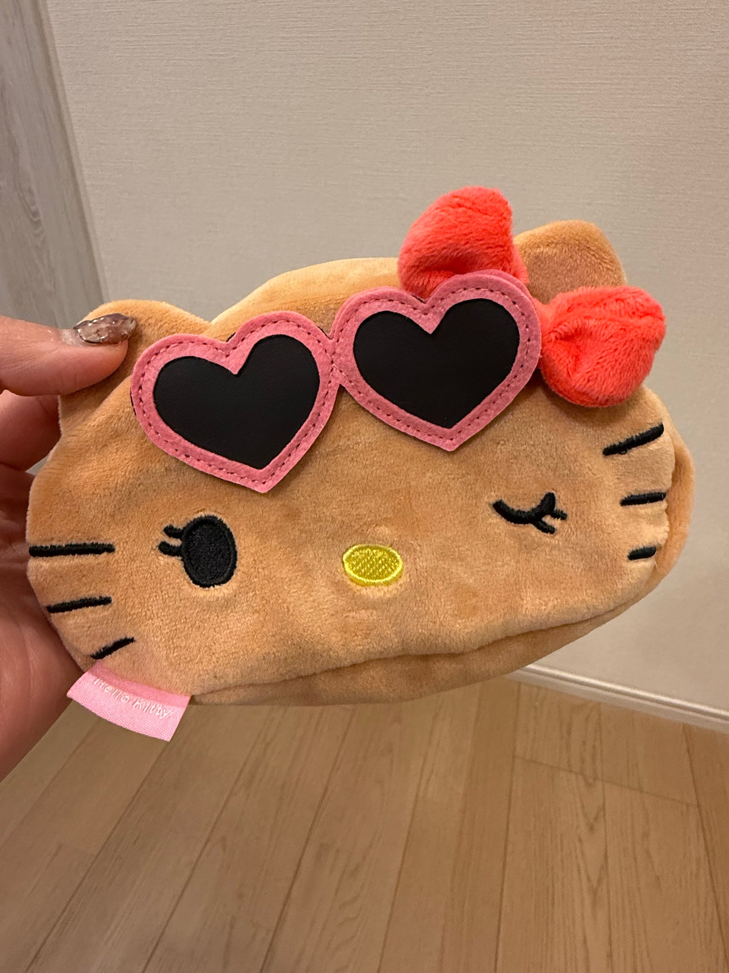 ML51 （台灣現貨）【Hello Kitty】曬黑Kitty雙面化妝包