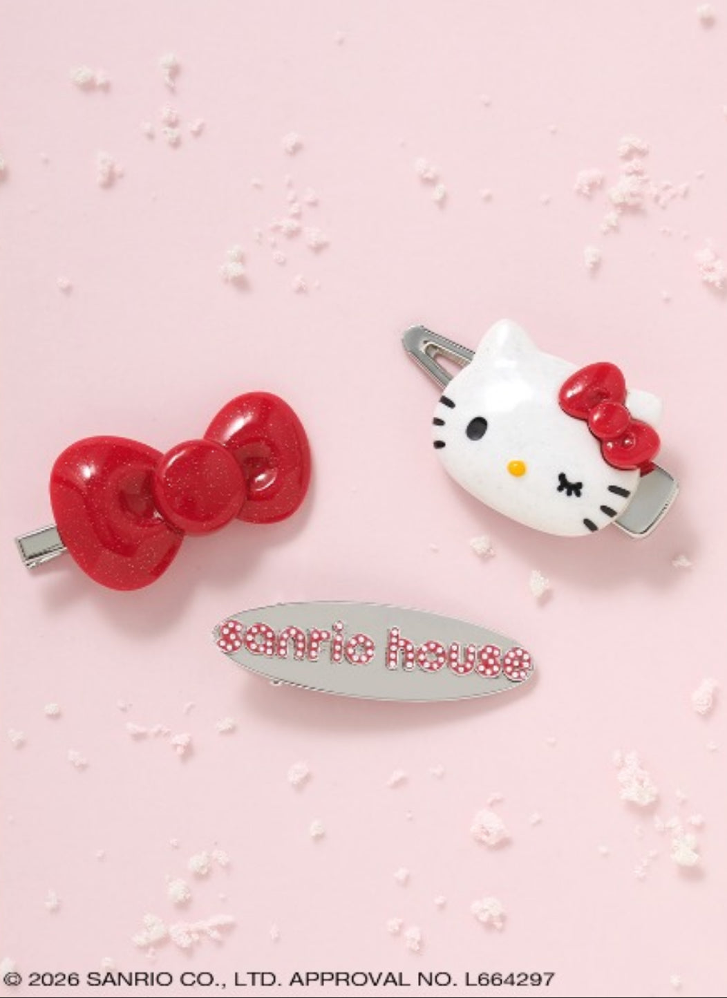 NE46【Hello Kitty】Sanrio house 質感髮夾組
