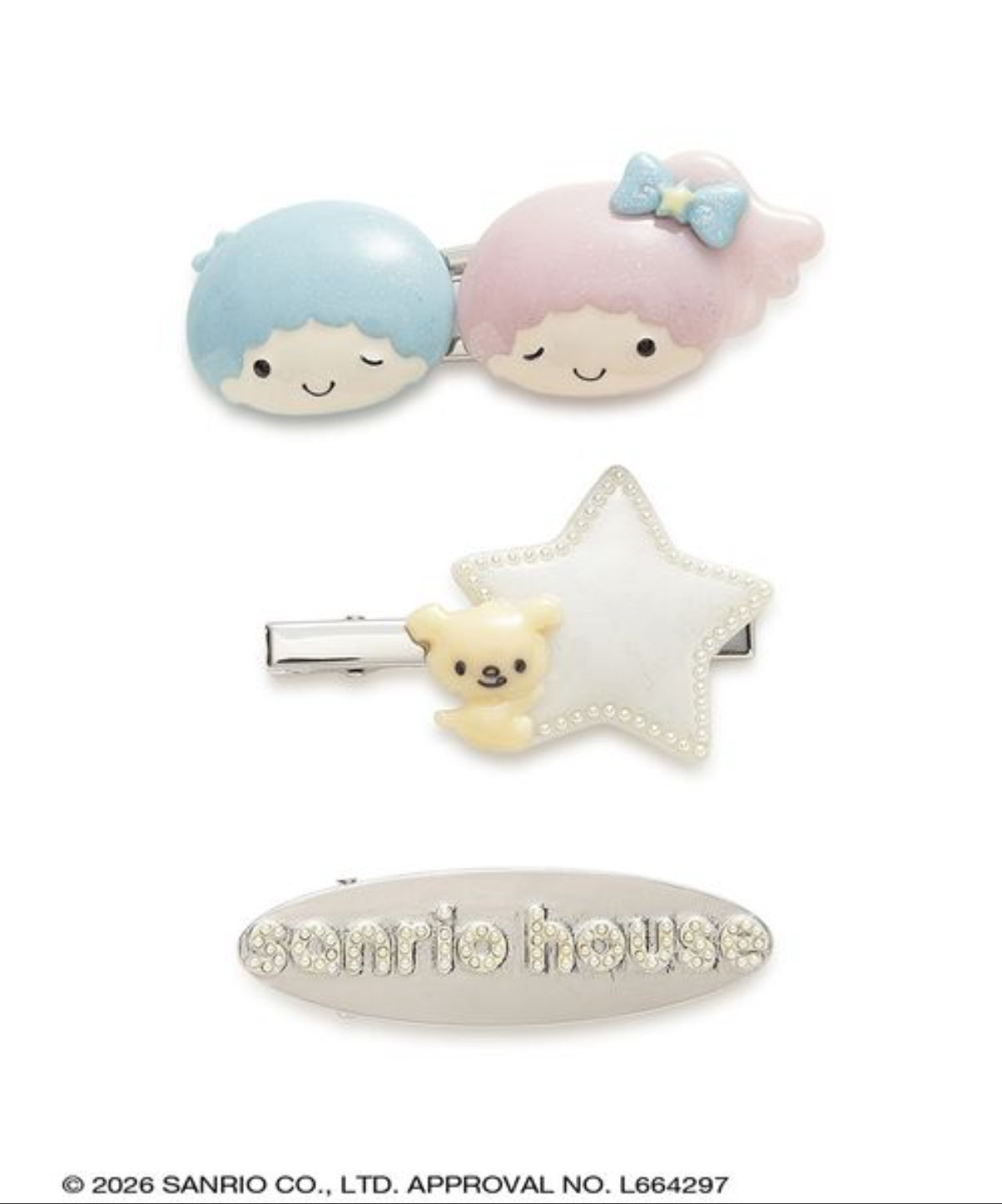 NE46【Hello Kitty】Sanrio house 質感髮夾組