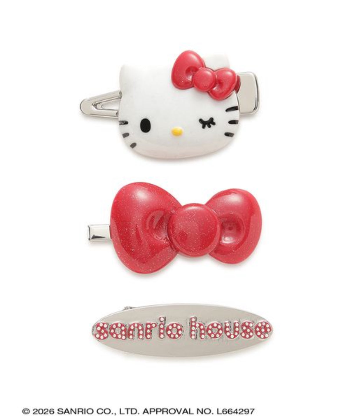 NE46【Hello Kitty】Sanrio house 質感髮夾組