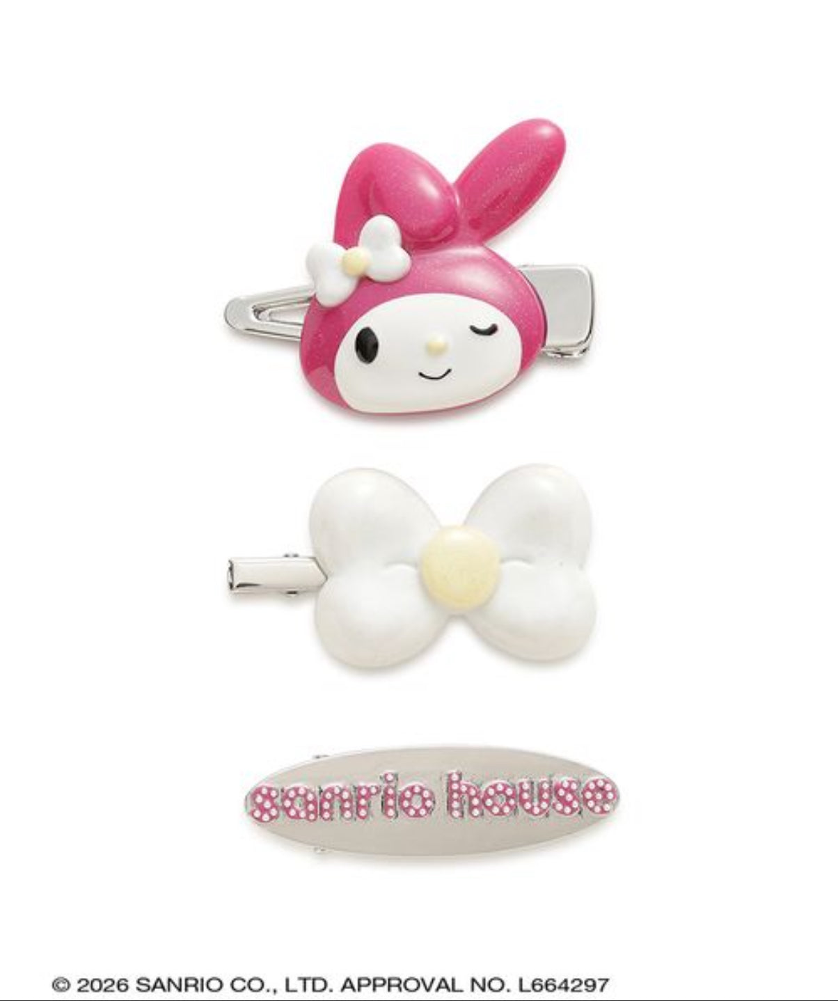 NE46【Hello Kitty】Sanrio house 質感髮夾組