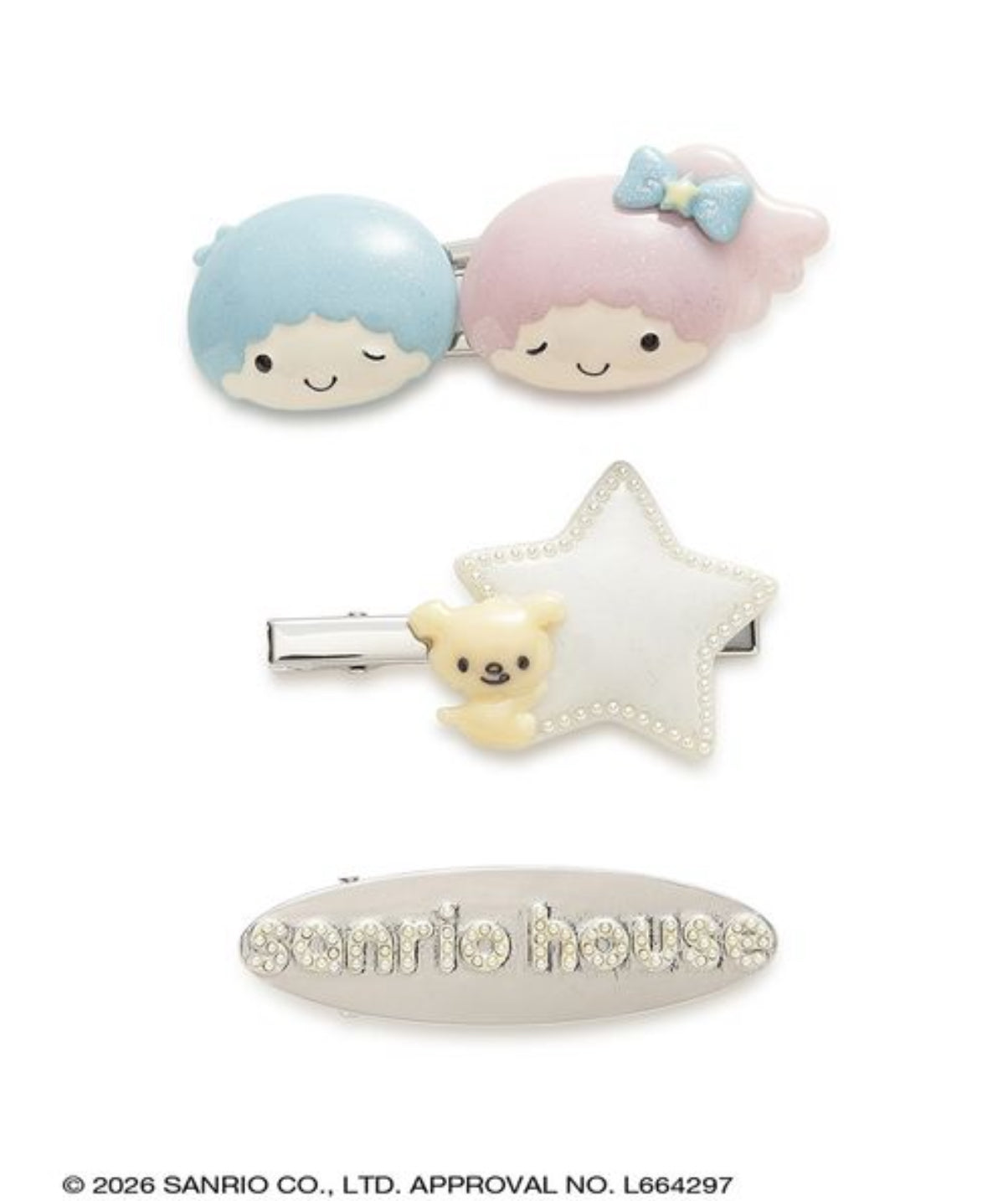 NE46【Hello Kitty】Sanrio house 質感髮夾組