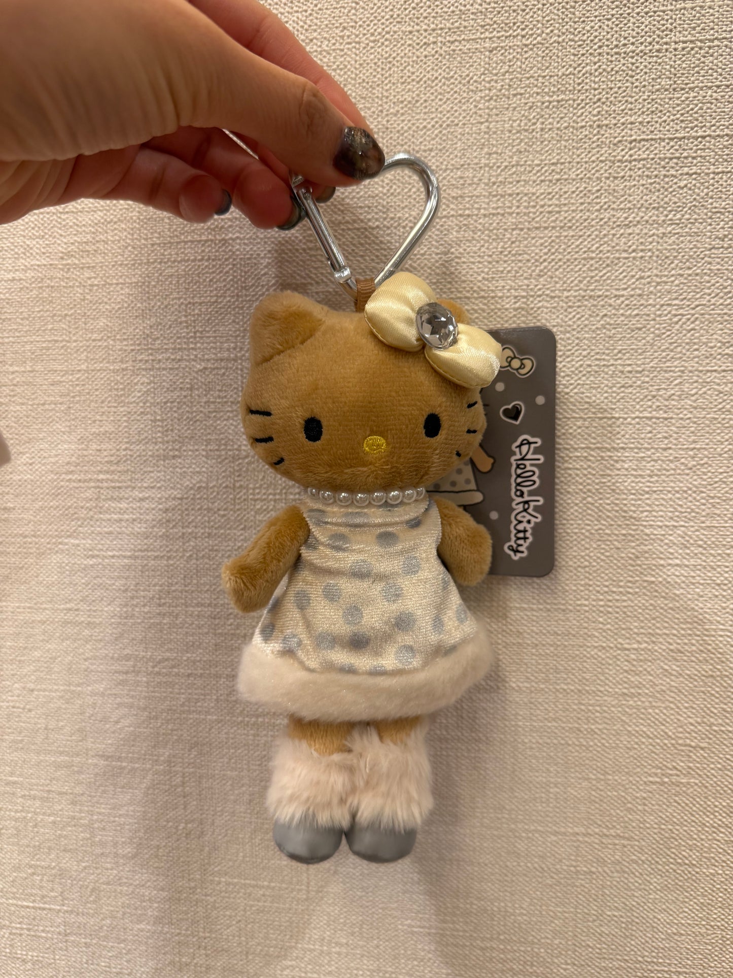 MZ03 （台灣現貨）【Hello Kitty】秋冬貴婦Kitty系列 - 白色點點裙