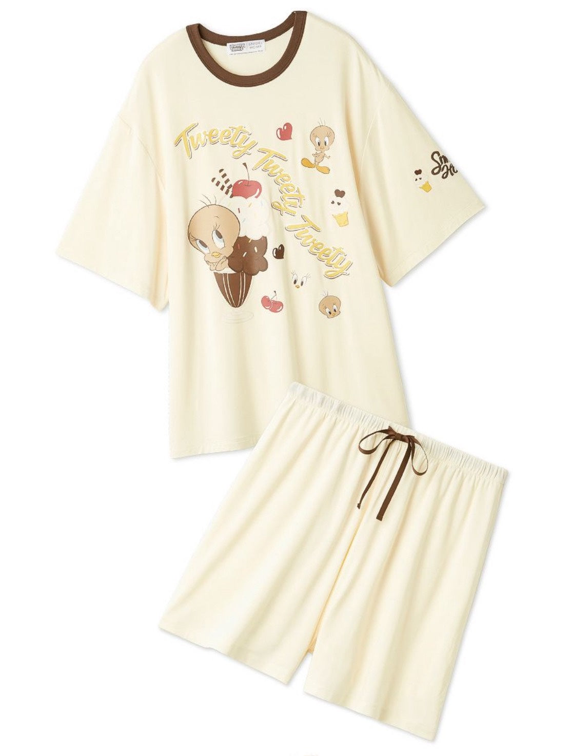 NE35 （台灣現貨）Tweety  x SNIDEL HOME 聯名 接觸冷感睡衣套裝