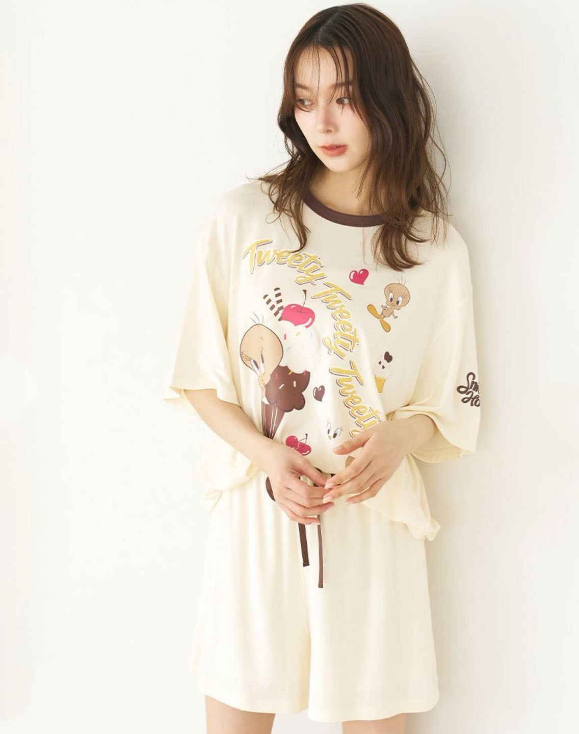 NE35 （台灣現貨）Tweety  x SNIDEL HOME 聯名 接觸冷感睡衣套裝