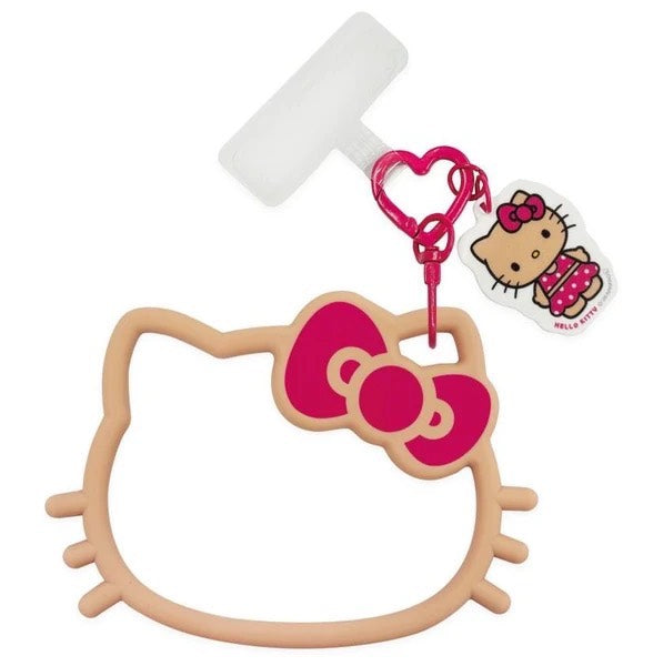 NE65【 Hello kitty 】烤焦Kitty大頭手機掛繩掛環