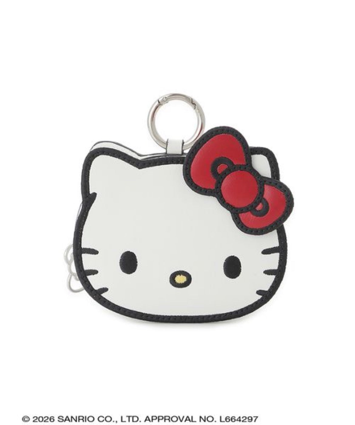NE33【Hello Kitty】佘闆娘同款質感 Kitty臉皮革立體小包包