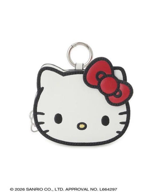 NE33【Hello Kitty】佘闆娘同款質感 Kitty臉皮革立體小包包